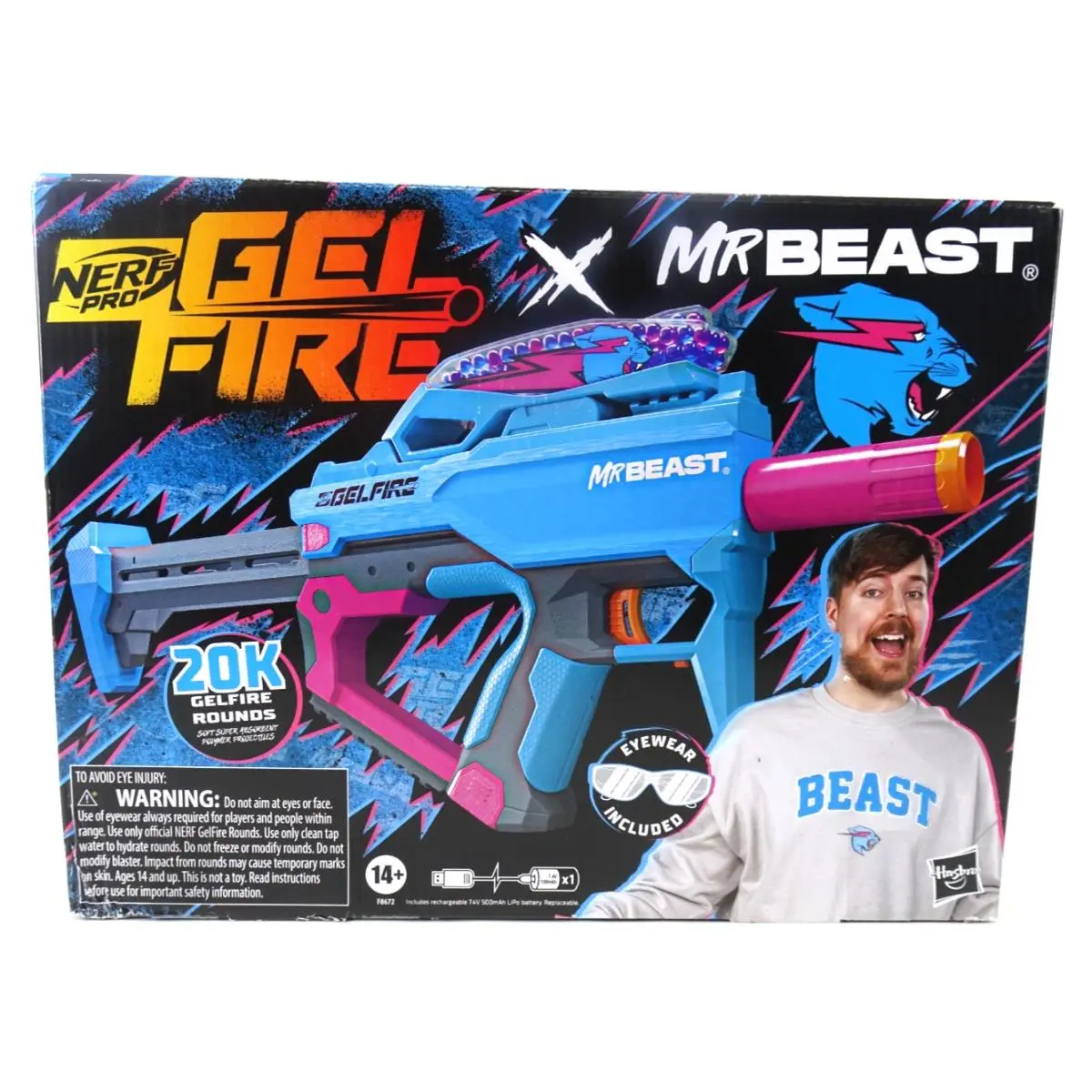 Nerf Pro Gelfire X Mr. Beast Limited Edition Factory Taped Box