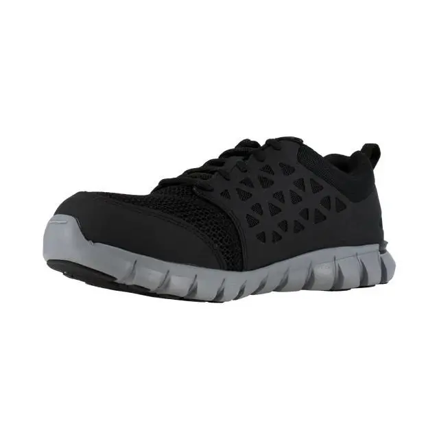 Reebok Work Men`s Sublite Cushion Alloy Toe Work Shoe Black - RB4041