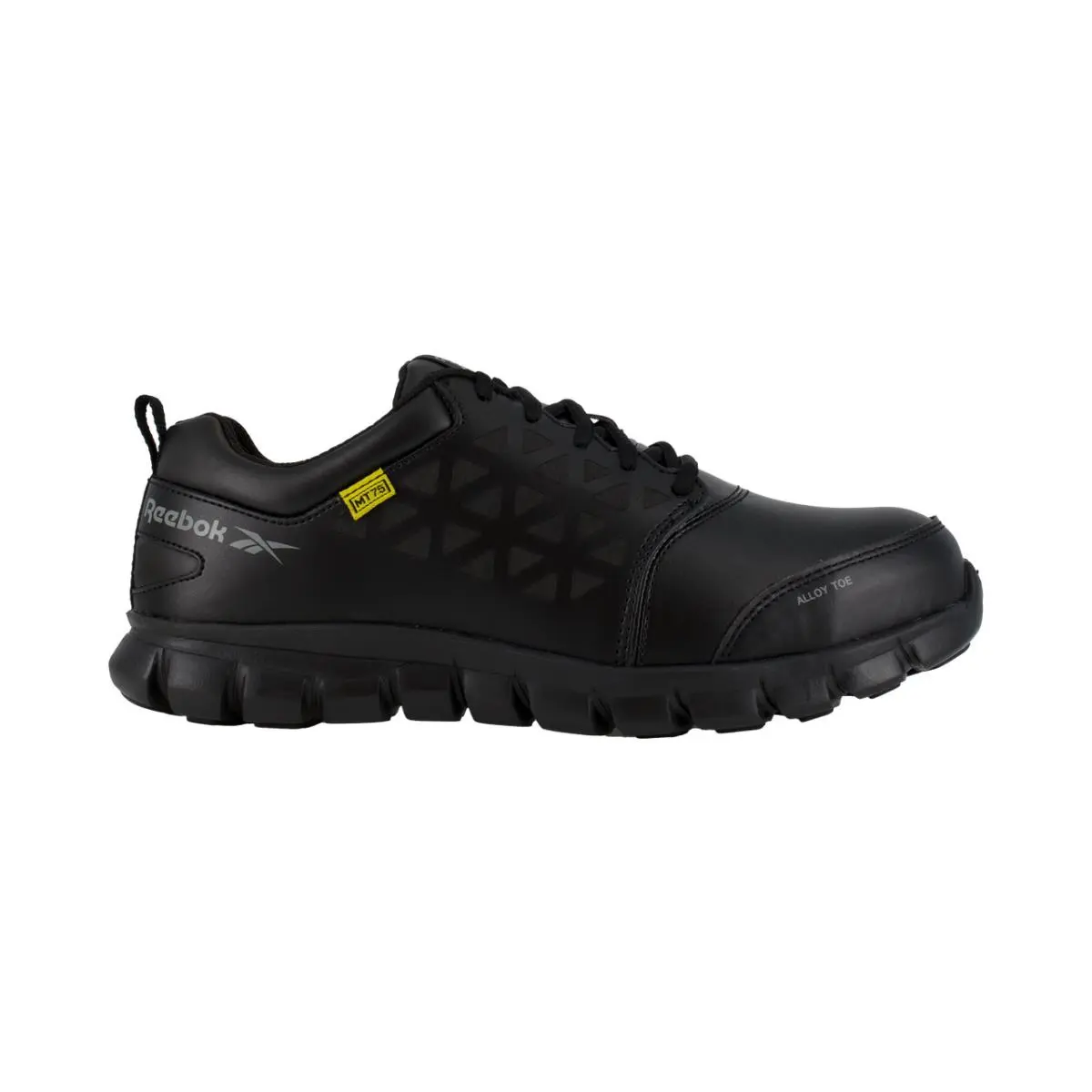 Reebok Work Shoes Men RB4046 Alloy Toe Met Guard EH Slip Resistant Black