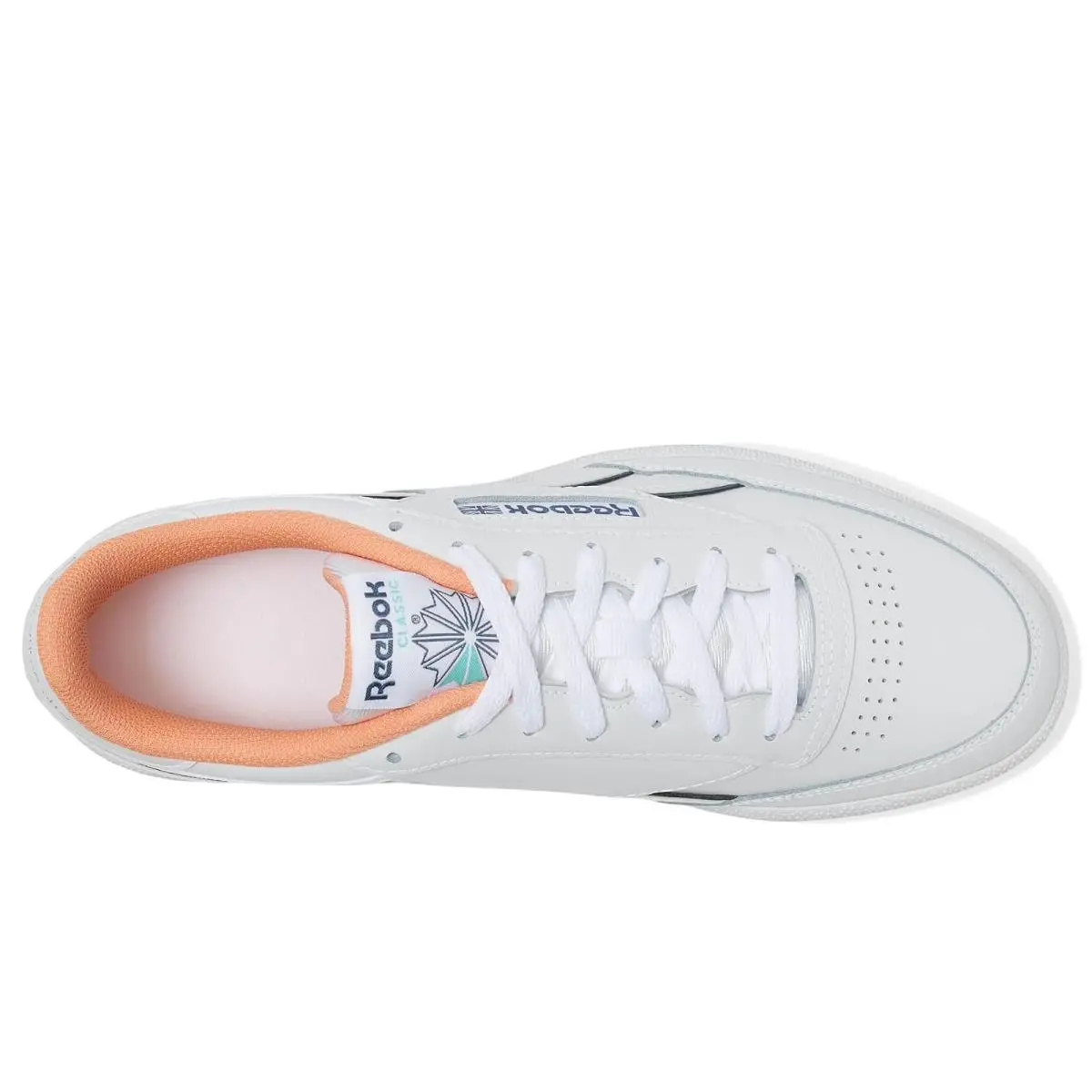 Reebok shoes - White/Aiaqua/Sunkissed Orange 7