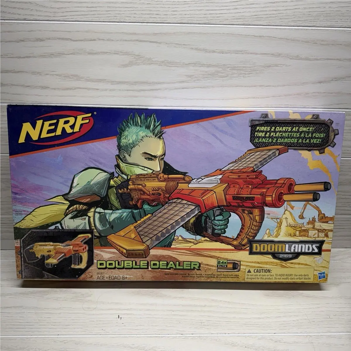 2015 Nerf Doomlands 2169 Double Dealer Twin Fire Dart Blaster