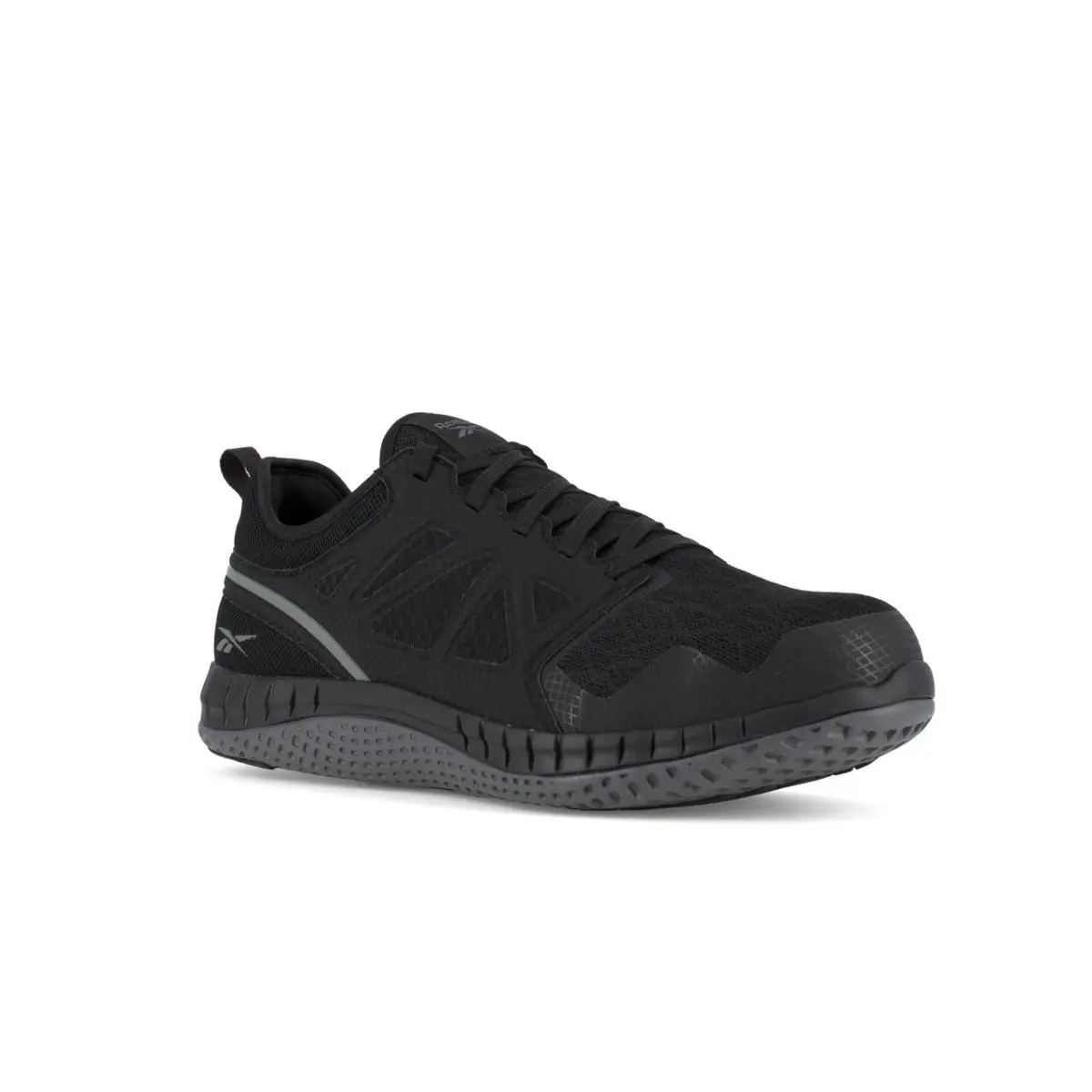 Reebok Work Shoes Men RB4251 Zprint SD10 Steel Toe Slip Resistant Black Gray