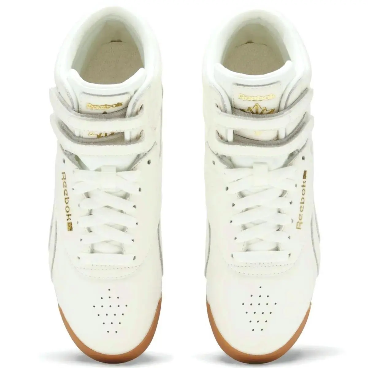 Reebok shoes - Reebok Freestyle Hi - Freestyle - White, Manufacturer: Chalk/Gold/Gum 10