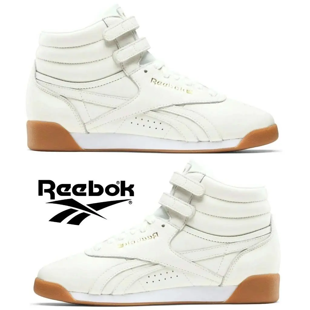 Reebok shoes - Reebok Freestyle Hi - Freestyle - White, Manufacturer: Chalk/Gold/Gum 23