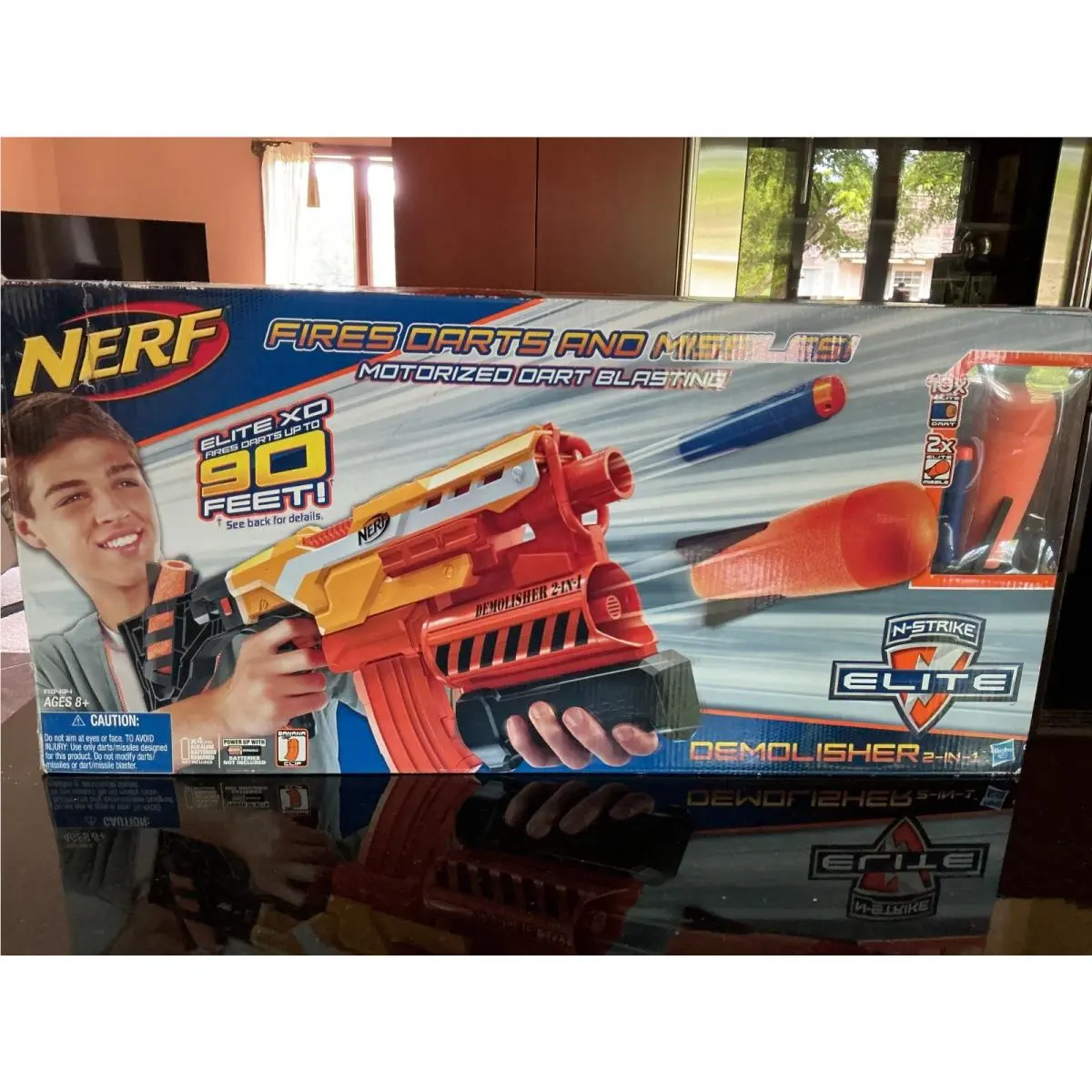 Nerf Demolisher 2 IN 1 Motorized Darts + Missiles N Strike Elite Hasbro Gun