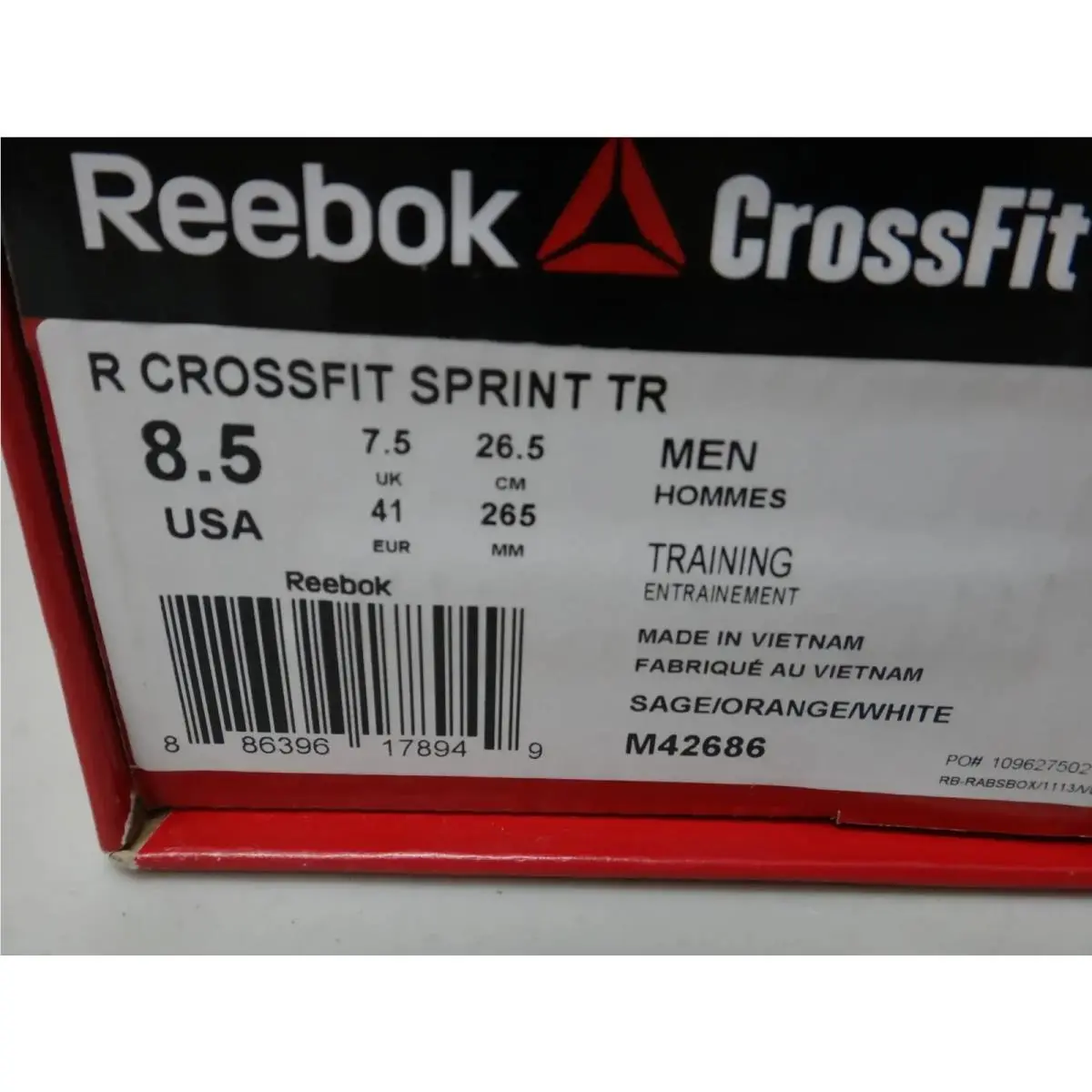Reebok shoes - R CrossFit Sprint TR - CrossFit Sprint - M42686 - Orange 1