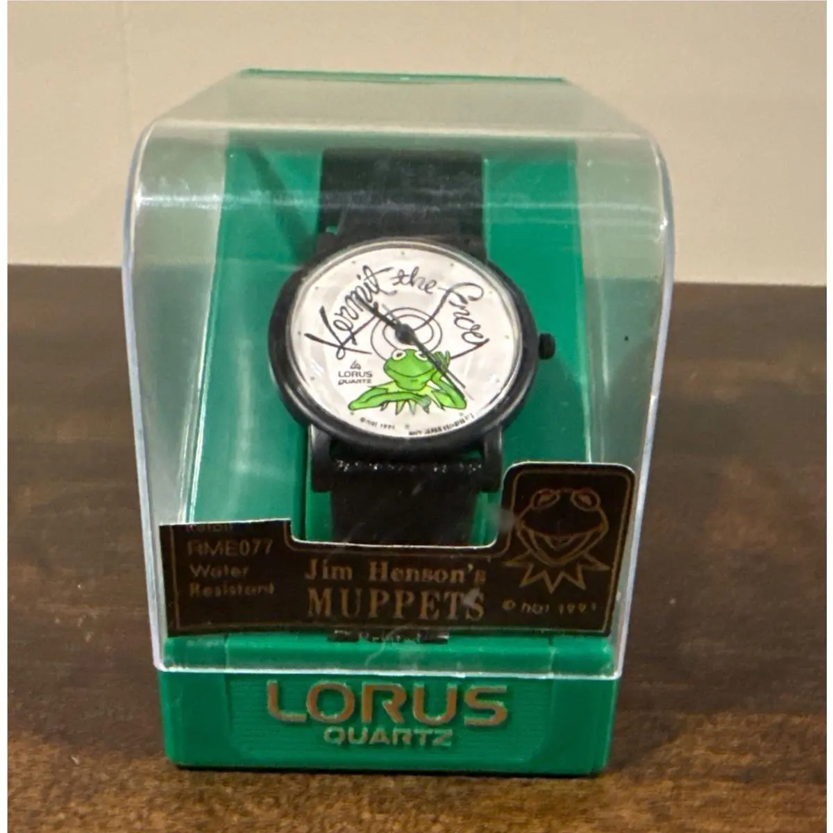 Vintage 1991 Lorus Kermit The Frog Quartz Collector`s Watch Henson Muppets