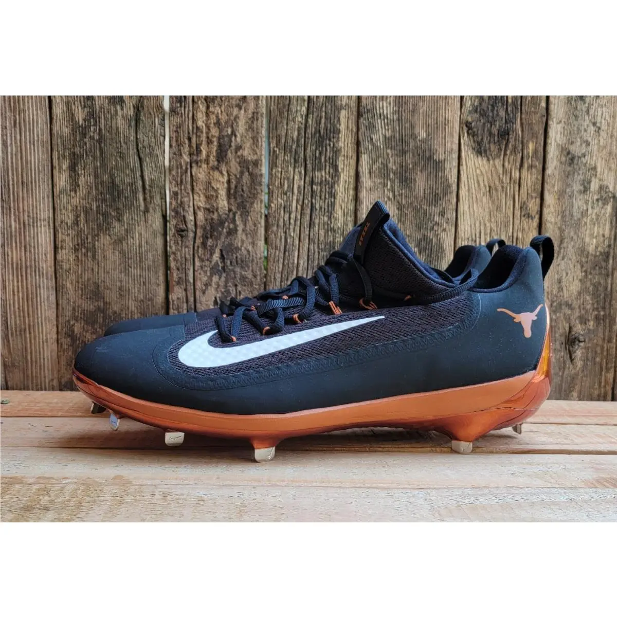 Air Huarache 2kF Elite Baseball Cleats Men`s Sz 15 Black Orange Promo by Nike