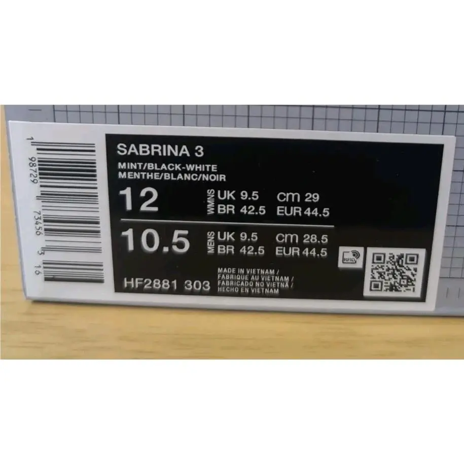Nike shoes - Nike Sabrina 3 - Sabrina - HF2881-303 - Black, Manufacturer: Mint/Black-White 5