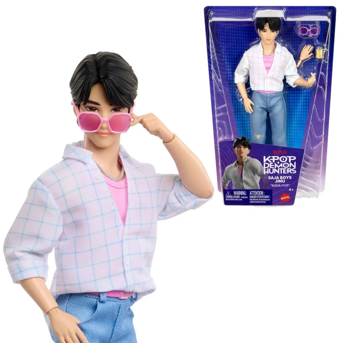 ​mattel Kpop Demon Hunters Saja Boys Jinu Fashion Doll Multicolor