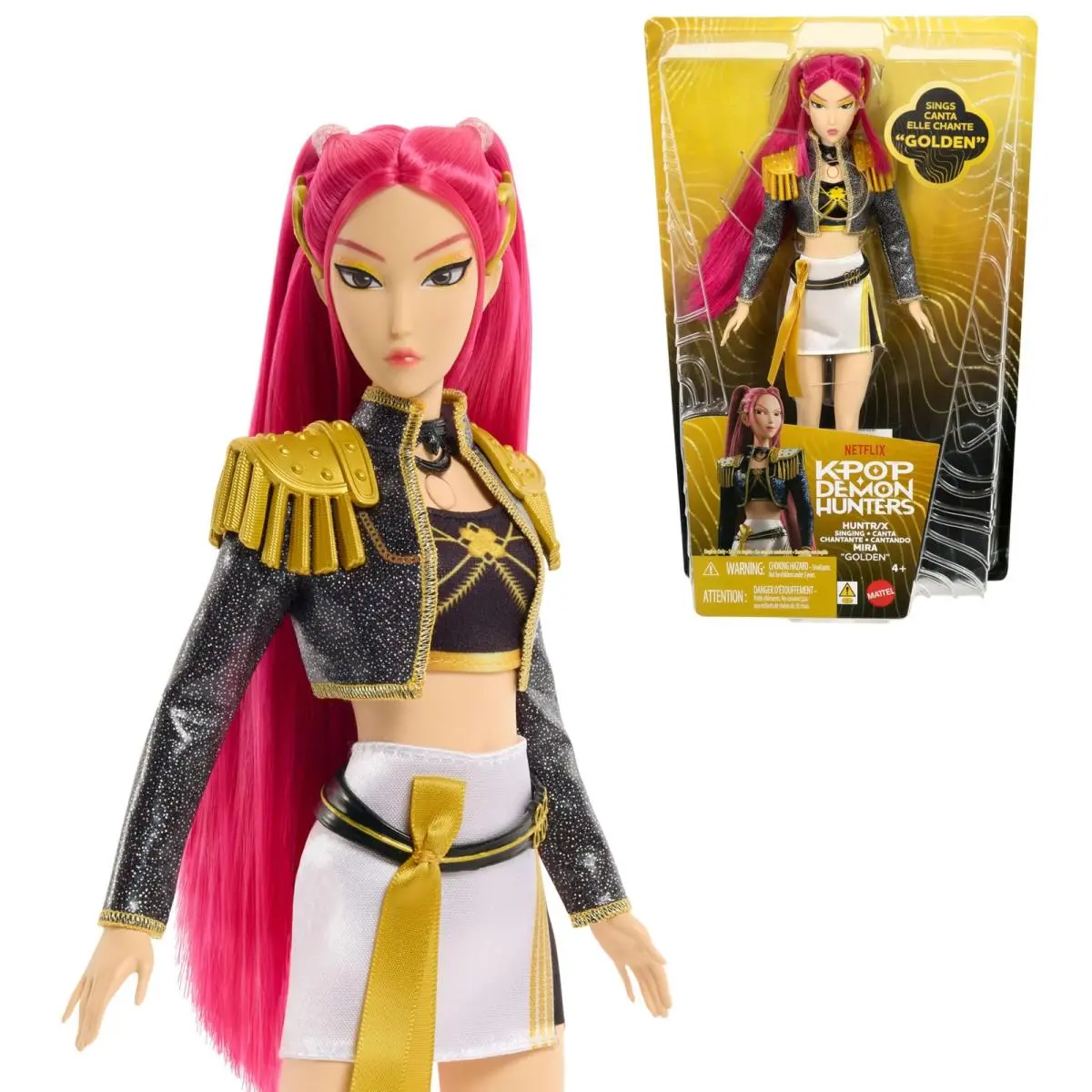 ​mattel Kpop Demon Hunters Huntr/x Mira “golden” Singing Doll