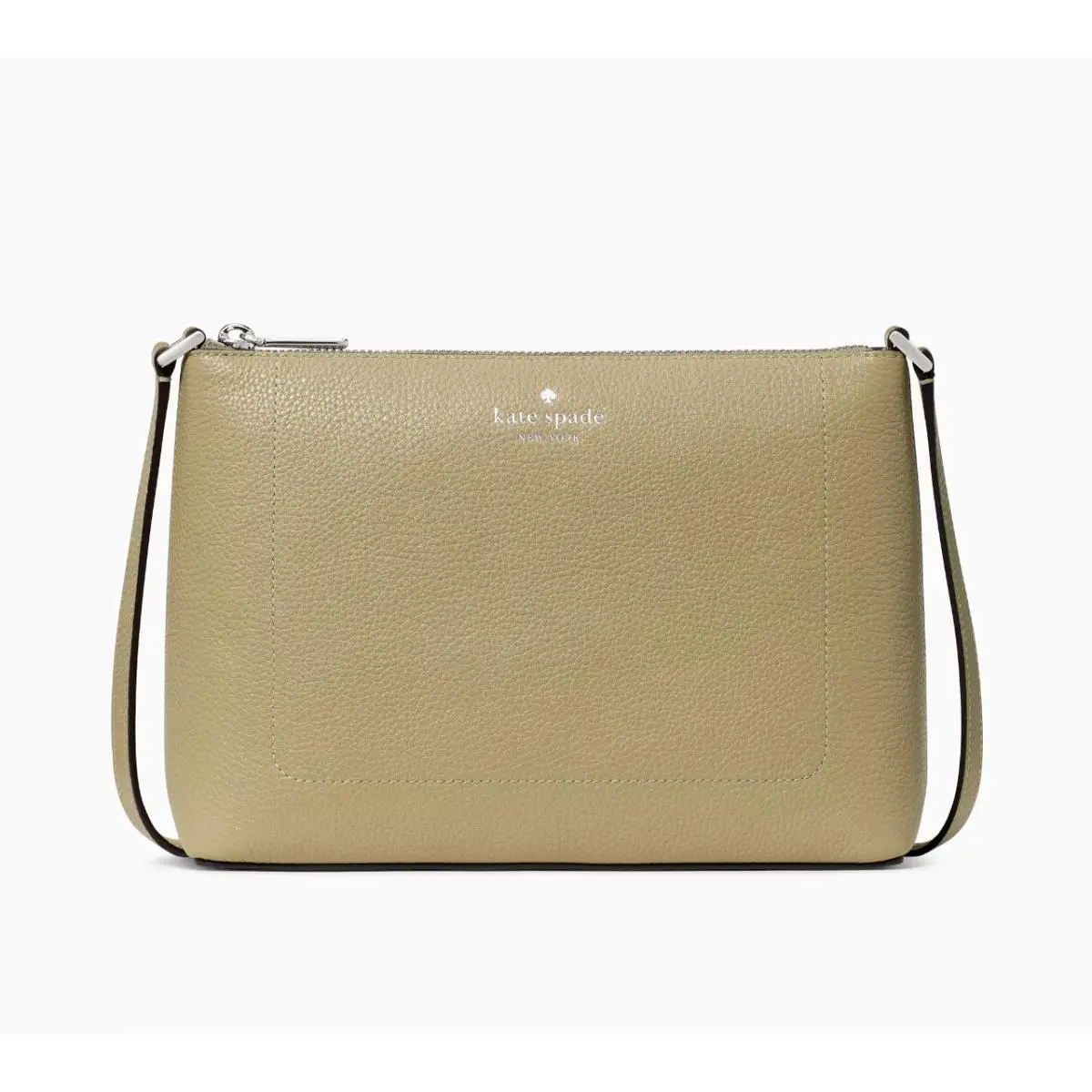 New  Leila Crossbody Pebble Leather Elm by Kate Spade