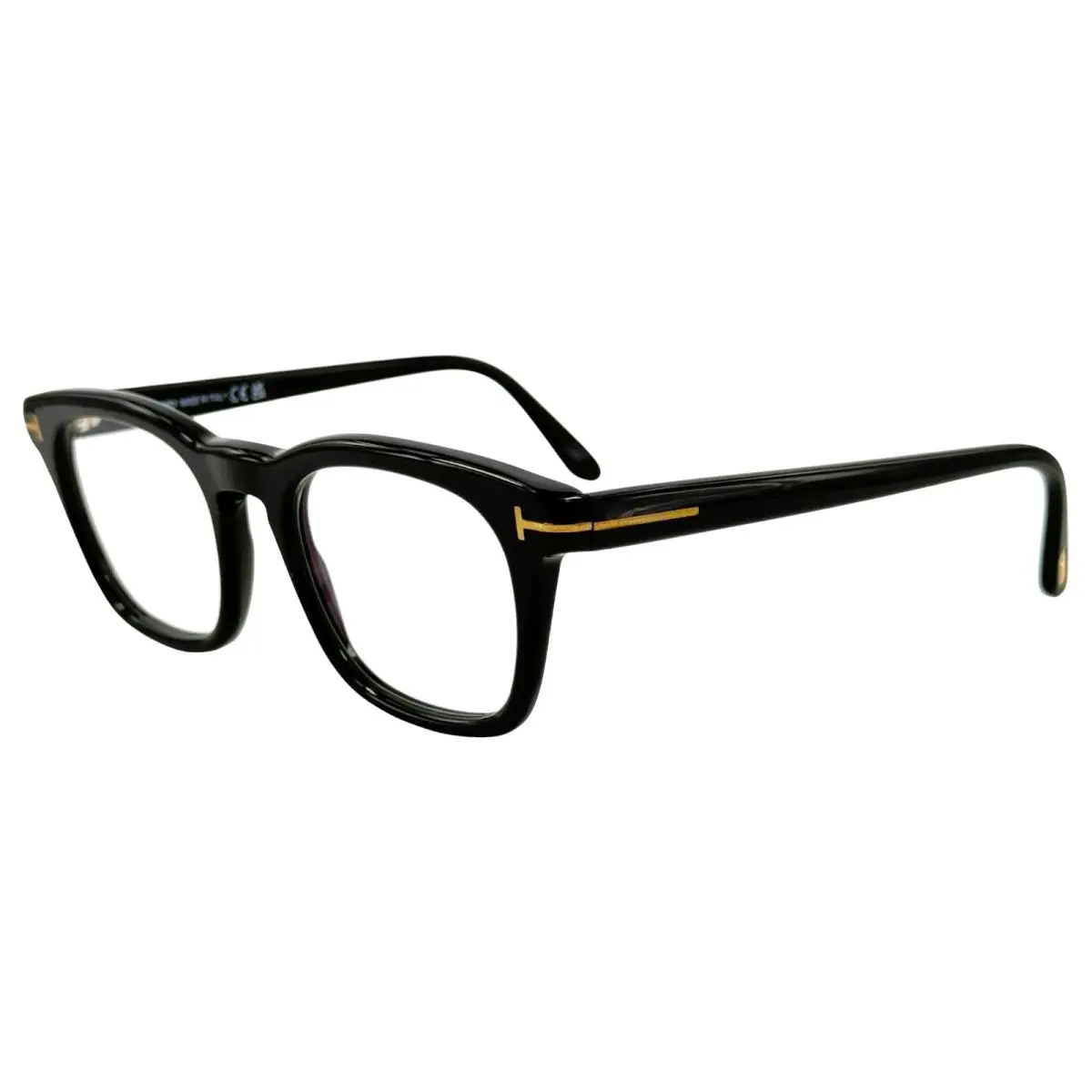 Tom Ford TF5870 B Mens Plastic Eyeglass Frame 001 Shiny Black 50-21 Italy