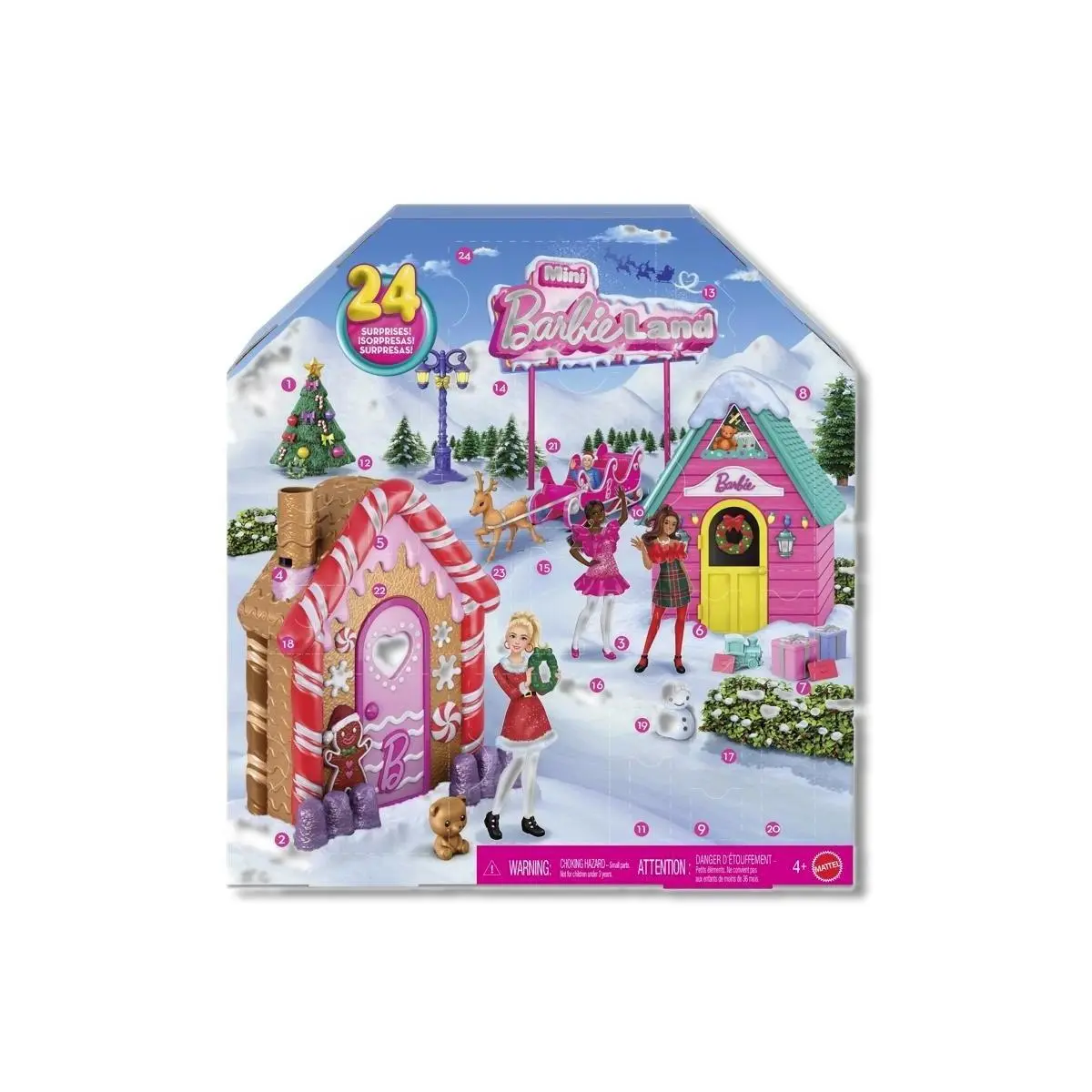 Barbie Mini Barbie Advent Calendar 24 pc JFY52