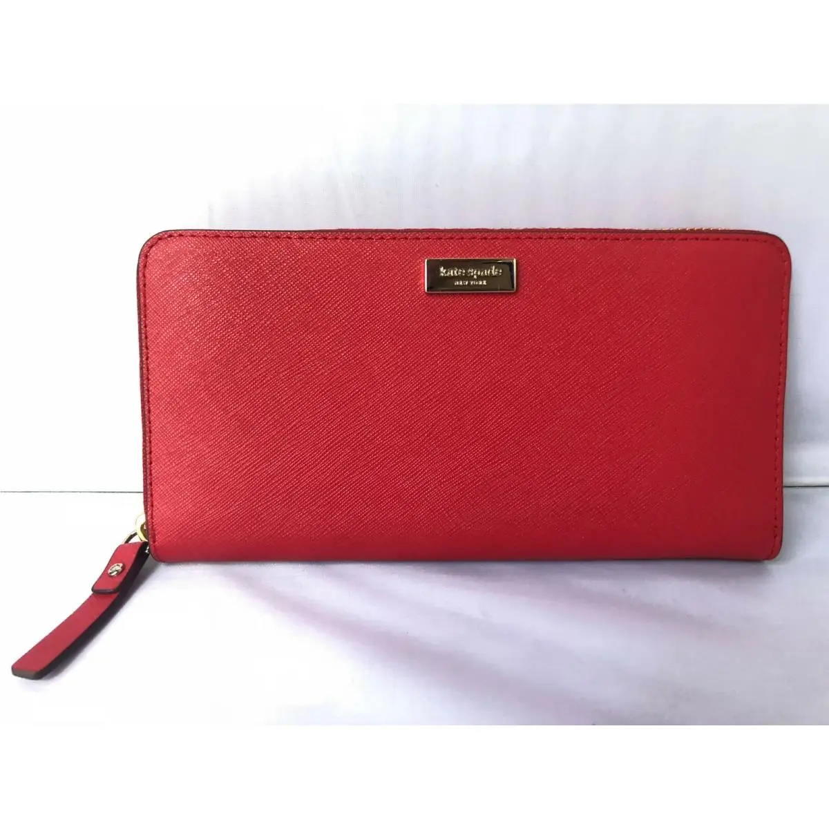 New York Laurel Way Neda Wallet in Crabred WLRU2669 by Kate Spade