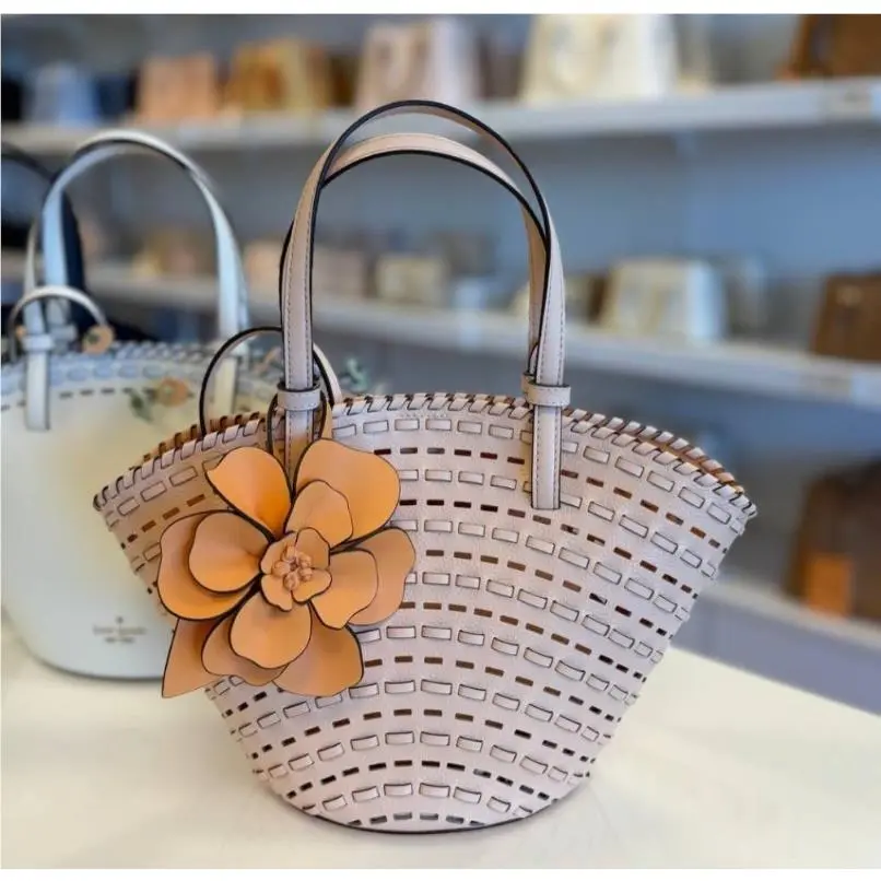 KO471 Dahlia Small Tote Bag W/pouch In Crisp Peach Multi by Kate Spade