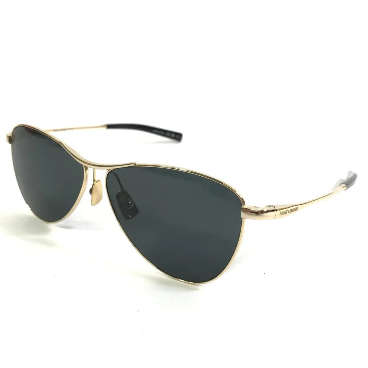 Saint Laurent Sunglasses SL831 Vesper 003 Shiny Gold Frames w/ Dark Gray Lenses by Yves Saint Laurent