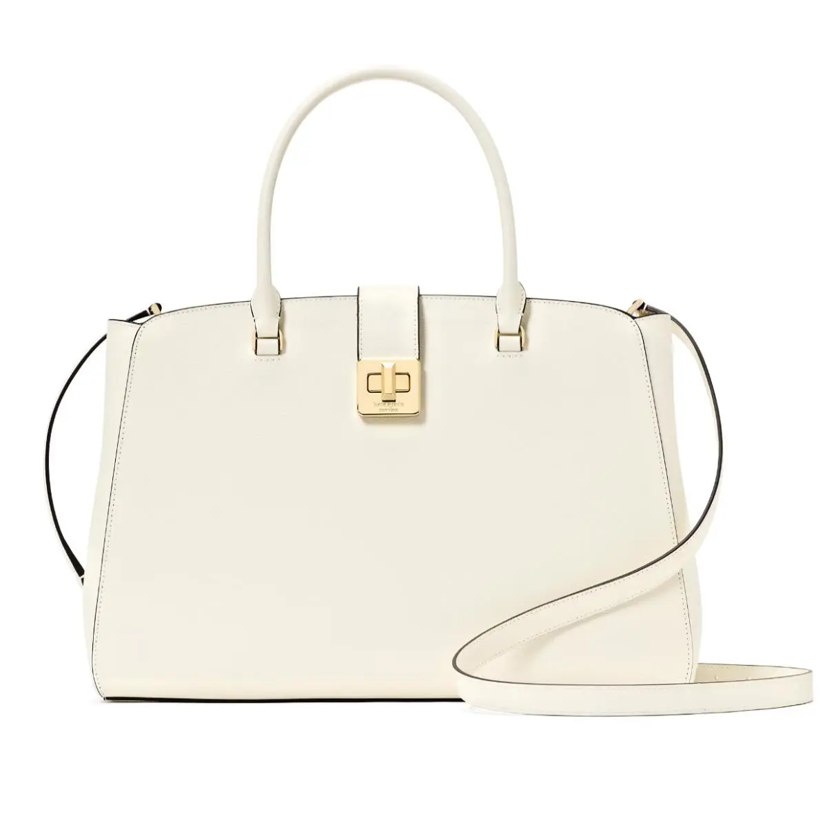 New Kate Spade Phoebe Commuter Tote Refined Grain Leather Meringue with Dust Bag