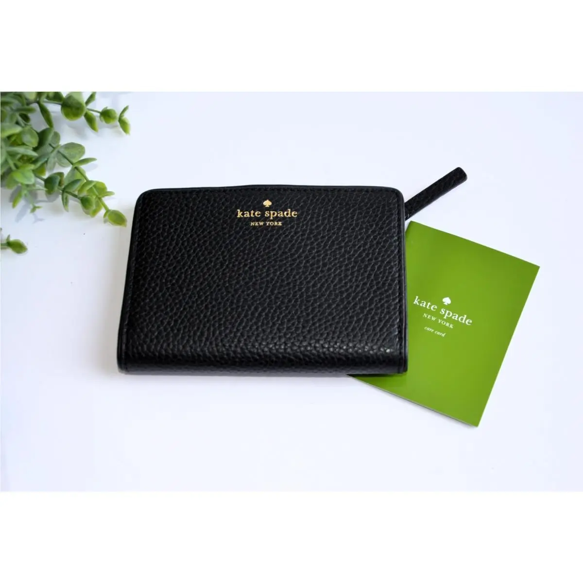 Tellie Chester Street Black Leather Wallet Purse by Kate Spade
