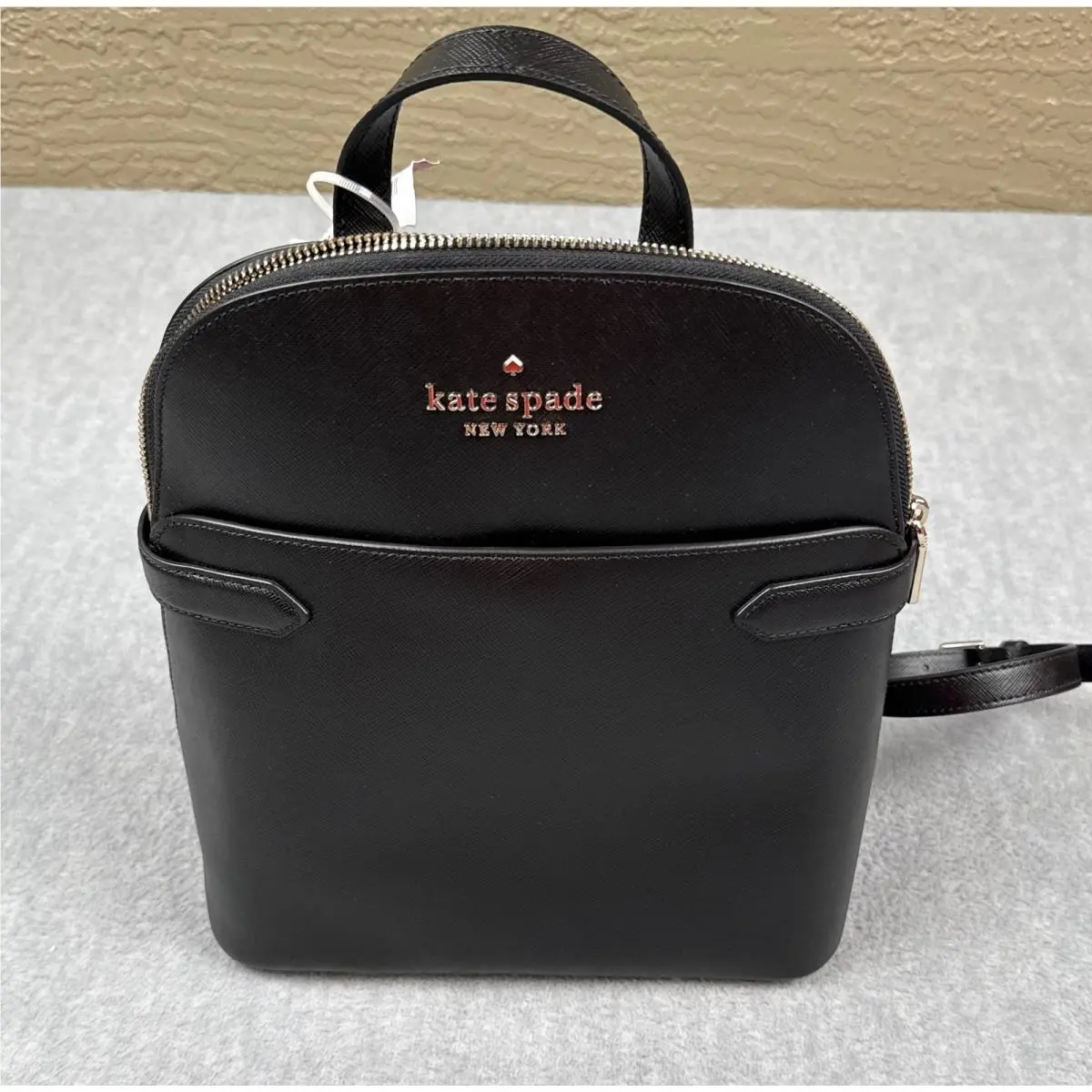 Staci Dome Backpack Womens Small Black Saffiano Leather K7340 by Kate Spade