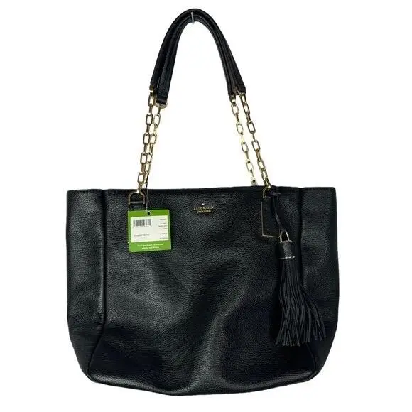 Black Kingston Drive Vivian Leather Shoulder Bag by Kate Spade