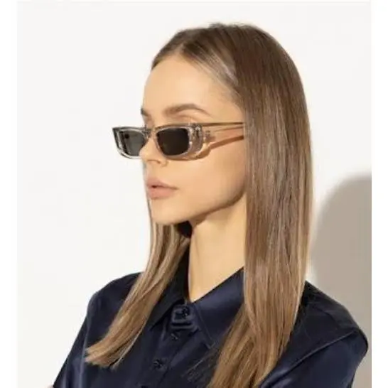 Saint Laurent SL553 005 Clear Gray Unisex Sunglasses by Yves Saint Laurent