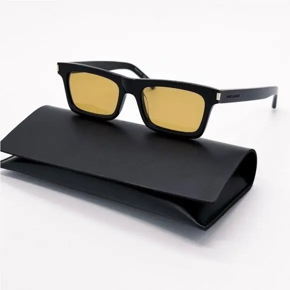 Saint Laurent Ssl 461 Betty 008 Black Yellow Unisex Sunglasses SL461 008