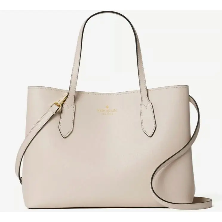 Harper Tusk Refined Grain Leather Satchel Crossbody Tote Bag by Kate Spade