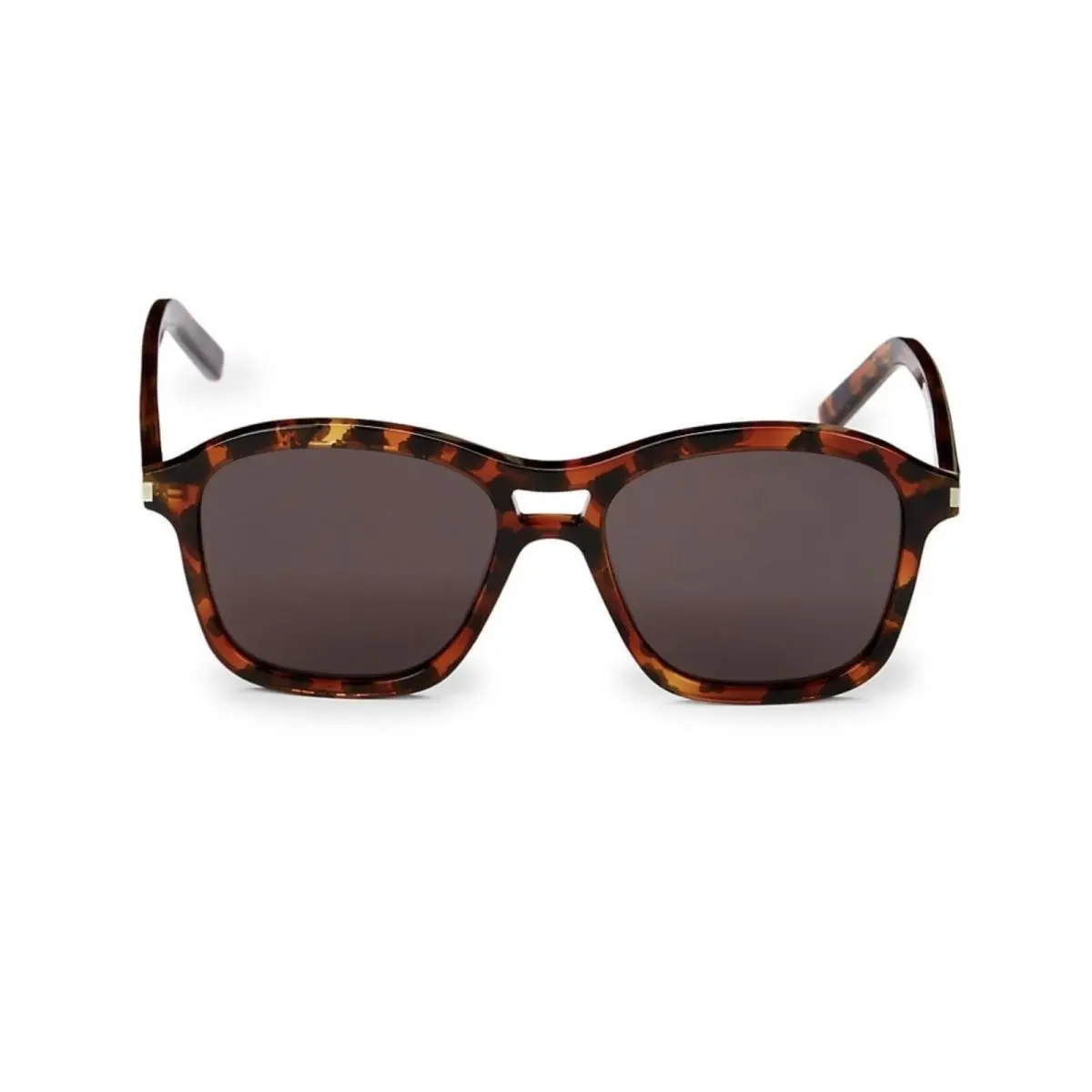 Saint Laurent 55MM Sunglasses Square Sunglasses Havana Tortoise Brown Case by Yves Saint Laurent