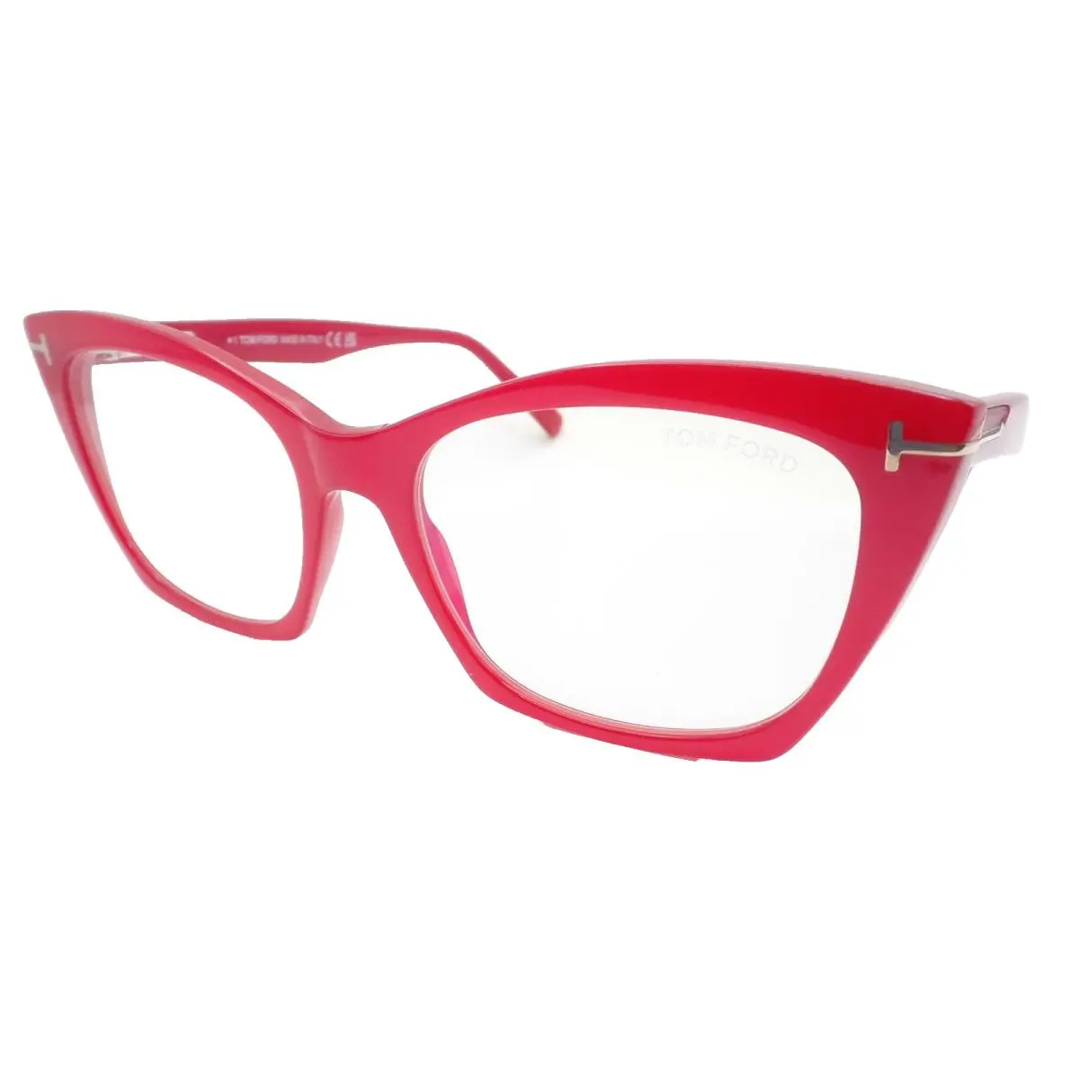 Tom Ford TF 5709 b 072 Dark Pink 54mm Blue Block Frames