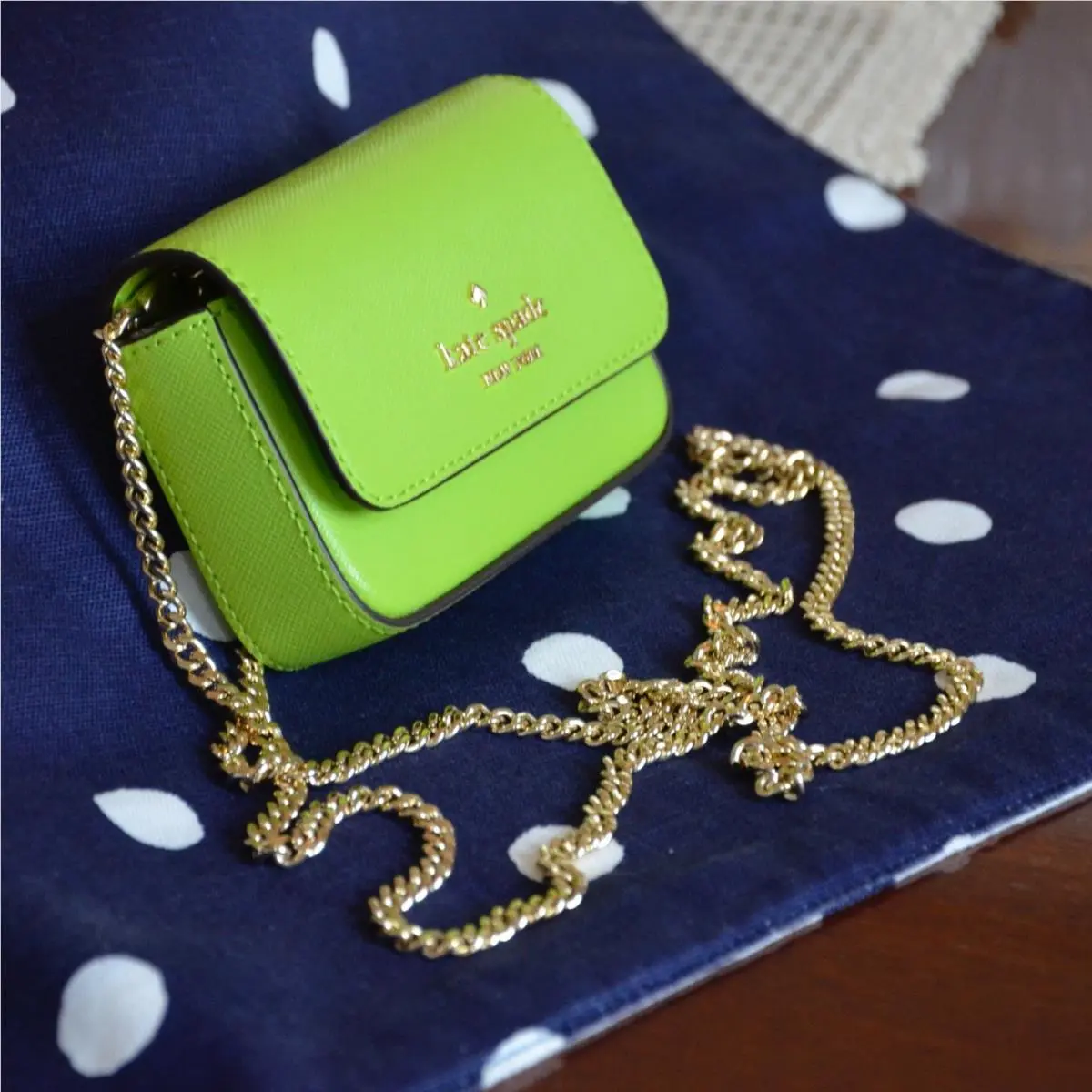 Card Case Miniature Crossbody Madison Rainbow Grasshopper KK937 by Kate Spade