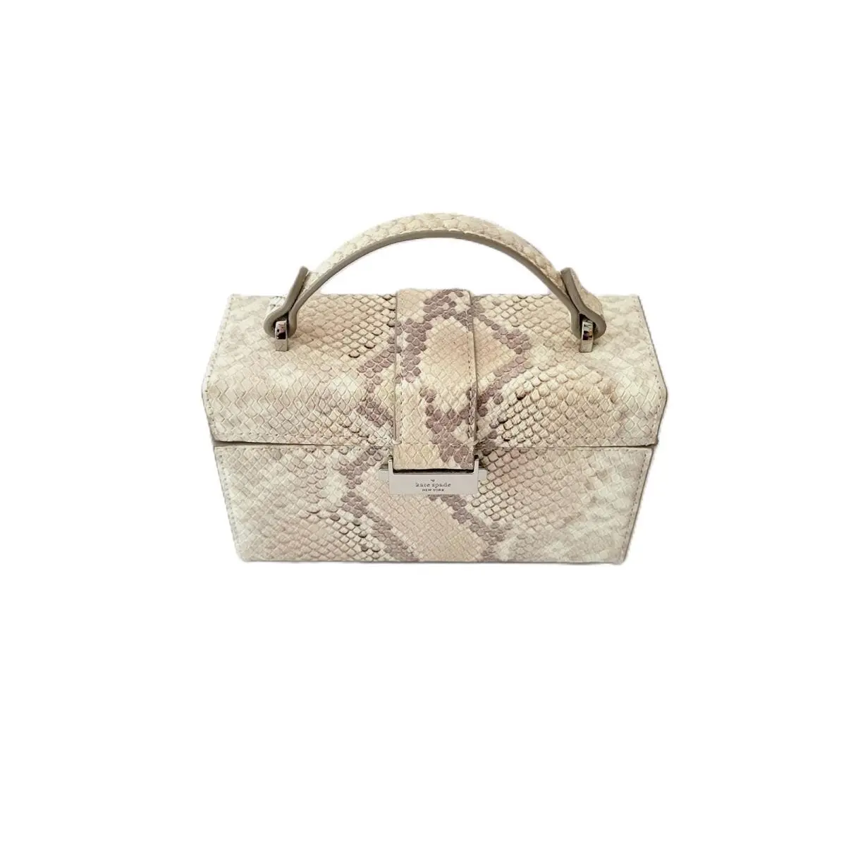 KO537 Heirloom Embossed Snake Vanity Mini Crossbody Top Handle Case by Kate Spade