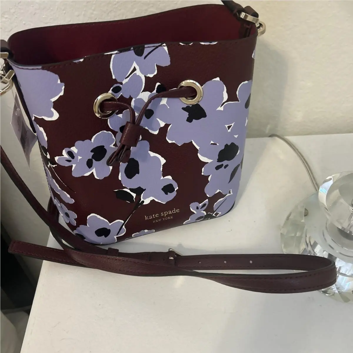 New   Eva Wildflower Bouquet Small Bucket Bag by Kate Spade