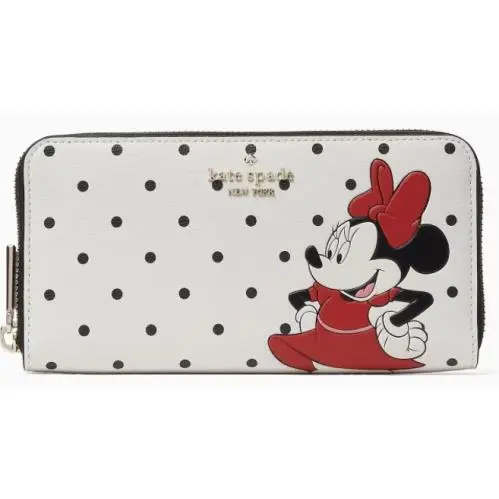 Disney X  New York Minnie Mouse Large Continental Wallet Retail by Kate Spade