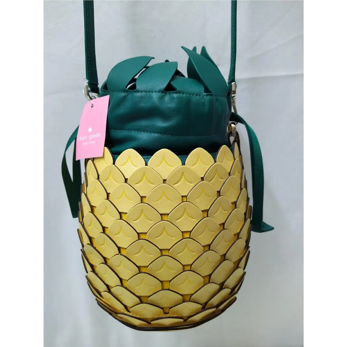 New York Yellow Pineapple Leather Crossbody Bag by Kate Spade