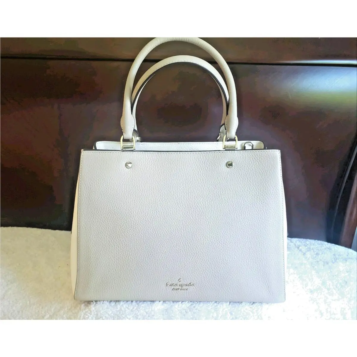 New York Leila Medium Satchel Purse Bag Crossbody Strap WKR00326 by Kate Spade