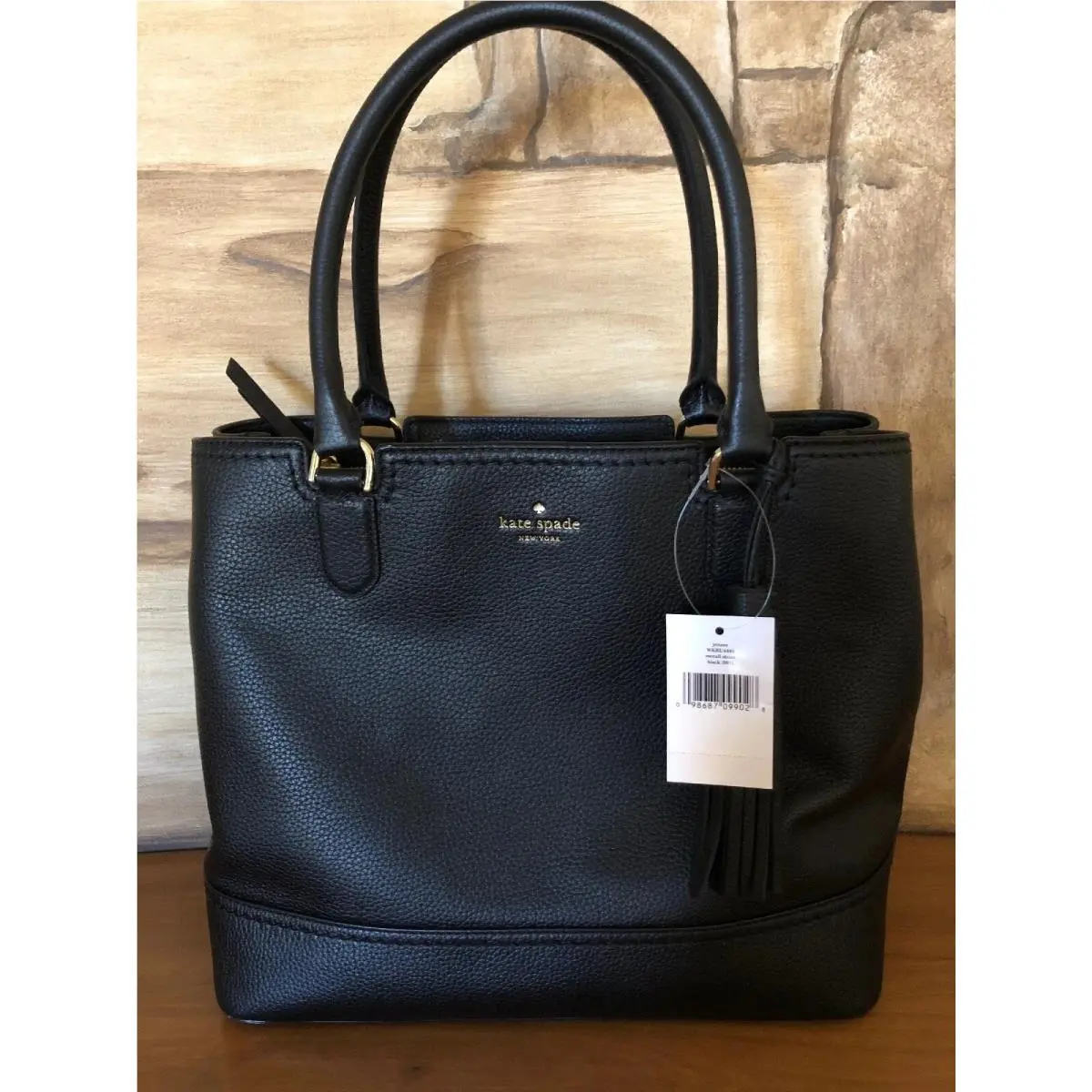Jenner Mccall Street Shoulder Bag Black Satchel Handbag by Kate Spade