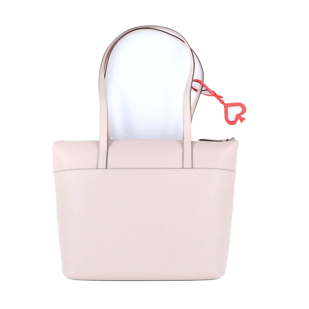 Kate Spade New York Patrice Leather Tote Bag Purse Warm Beige Charm Pockets New - Handle/Strap: Beige, Hardware: Gold, Exterior: Beige