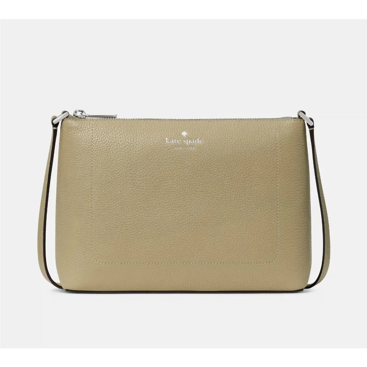 New  Leila Crossbody Pebble Leather Elm with Dust Bag by Kate Spade