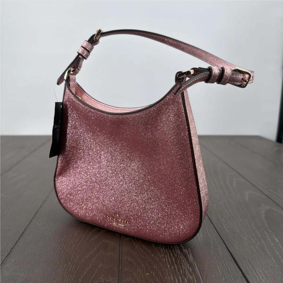 Glitter Glimmer Shoulder Bag Mitten Pink Holiday Glitter Purse New by Kate Spade