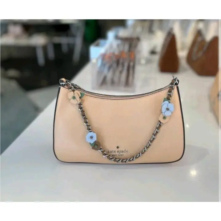 KP050 Margot Floral Chain Shoulder Bag Crossbody In Citrus Glaze by Kate Spade
