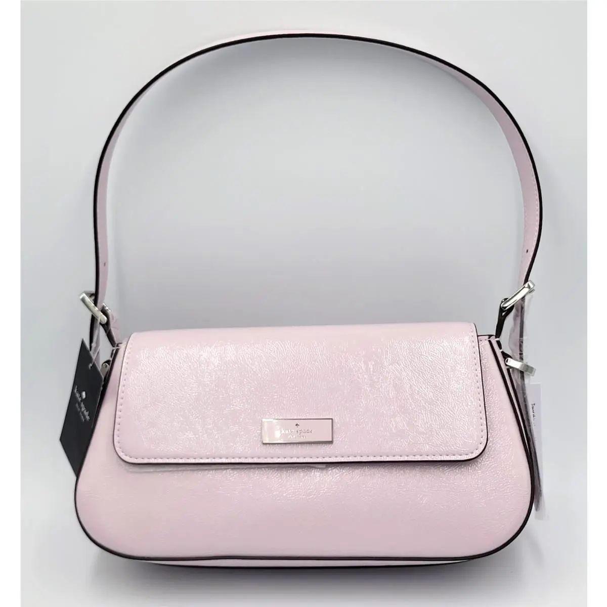 Bridget Small Flap Shoulder Bag Shiny Leather Lilac Moonlight by Kate Spade