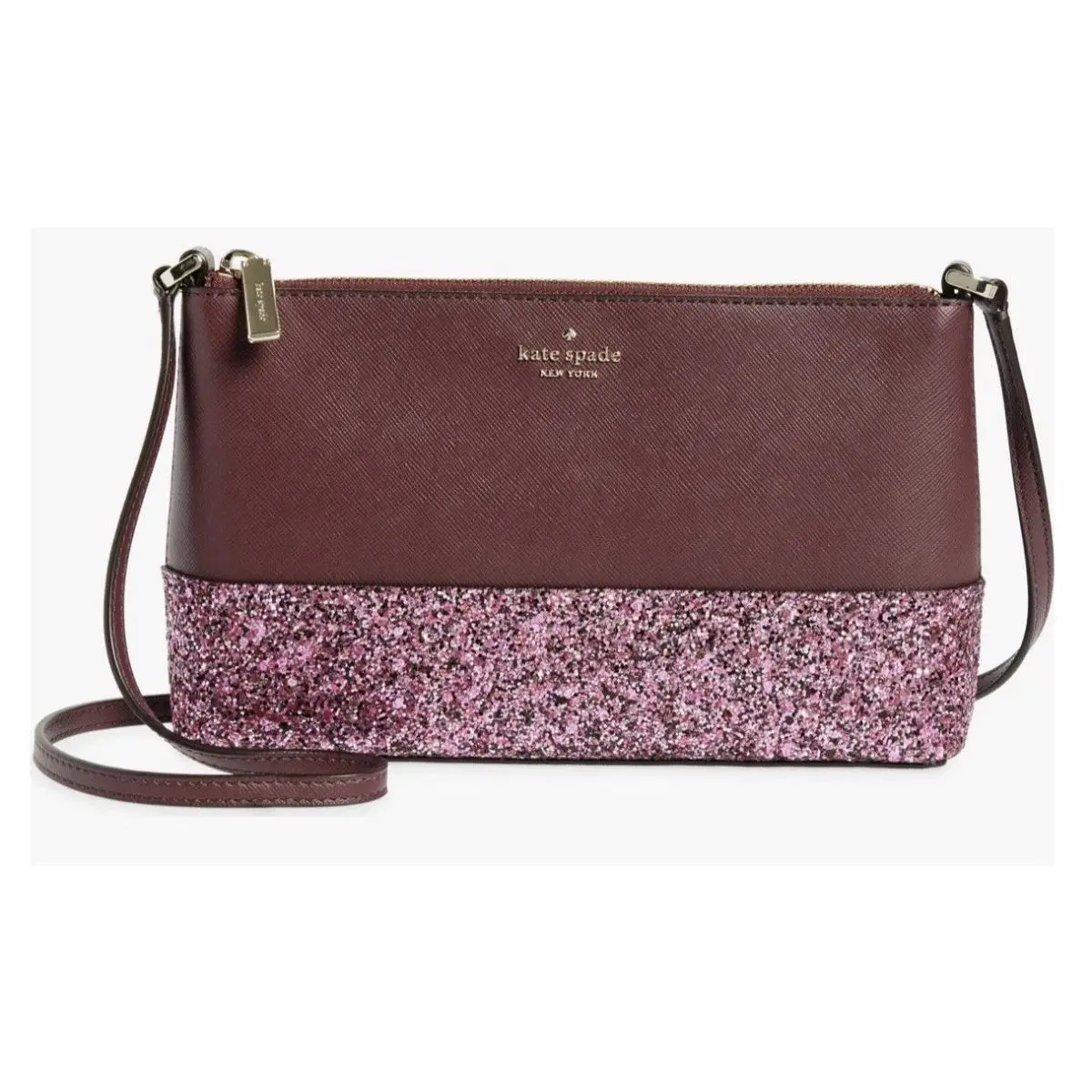 New York Flash Crossbody Bag Dark Purple Retail by Kate Spade