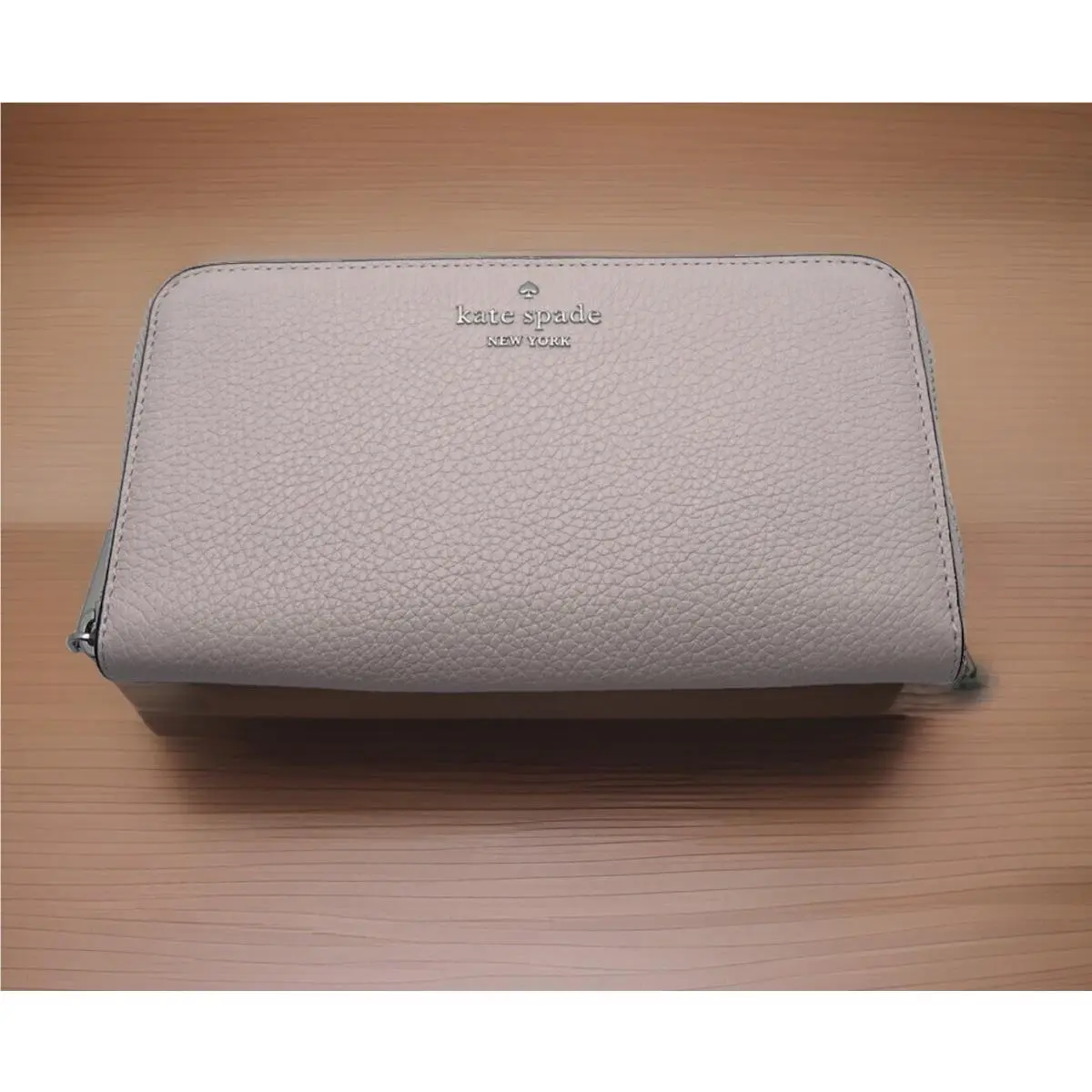 Large Zip Around Wallet KN775 Pebbled Pink Leather by Kate Spade