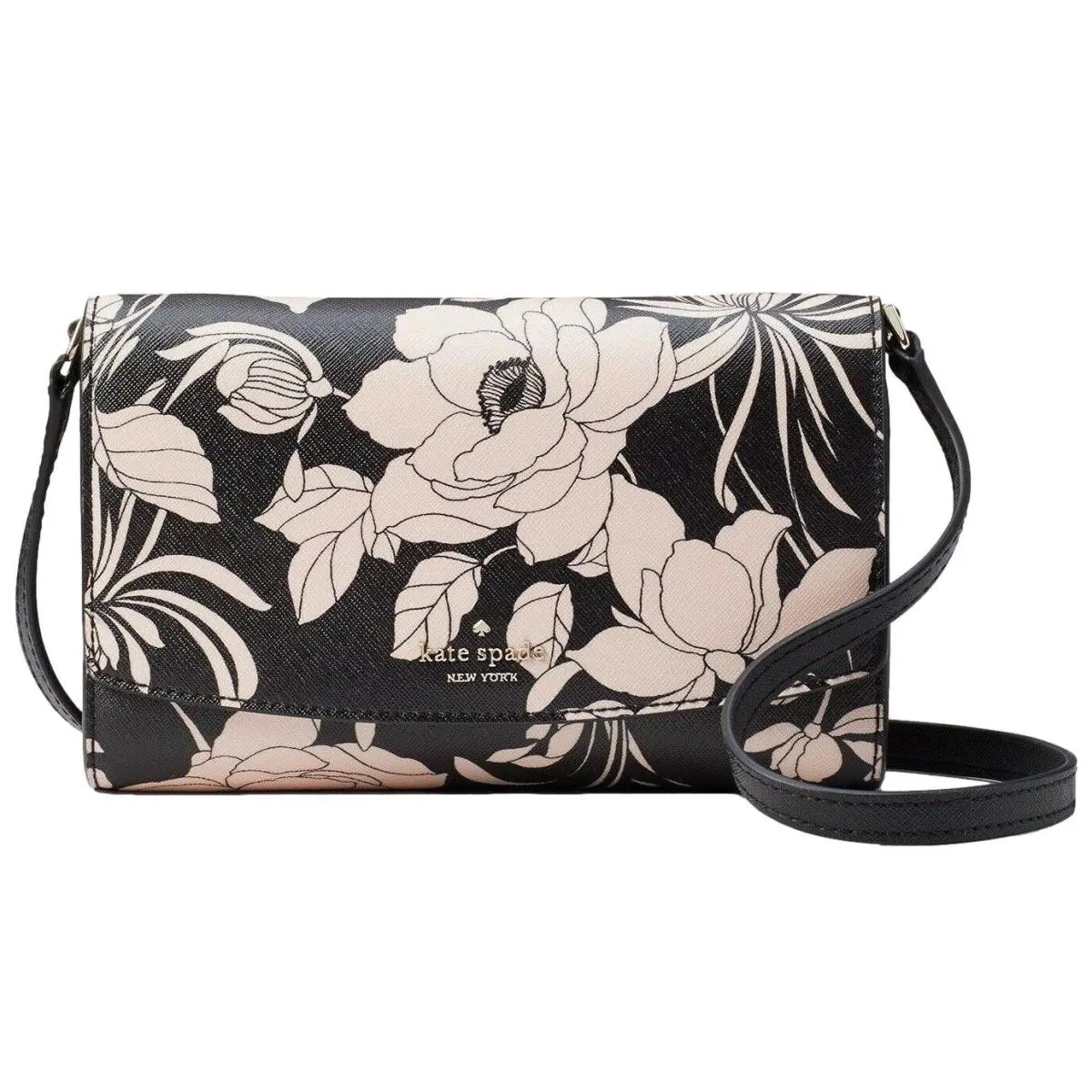 Floral Small Flap Crossbody Phone Bag Handbag Purse by Kate Spade