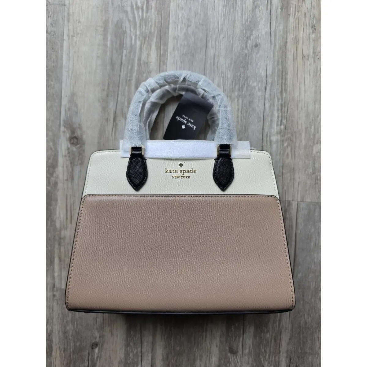 Madison Small Satchel Toasted Hazelnut Leather Top Handle KC620 by Kate Spade