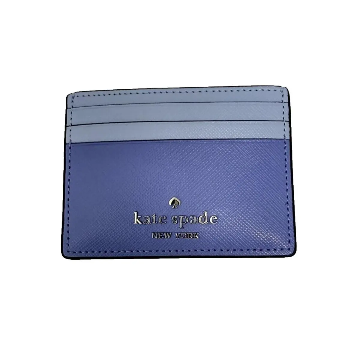 Madison Colorblock Saffiano Cardholder Evening Blue by Kate Spade