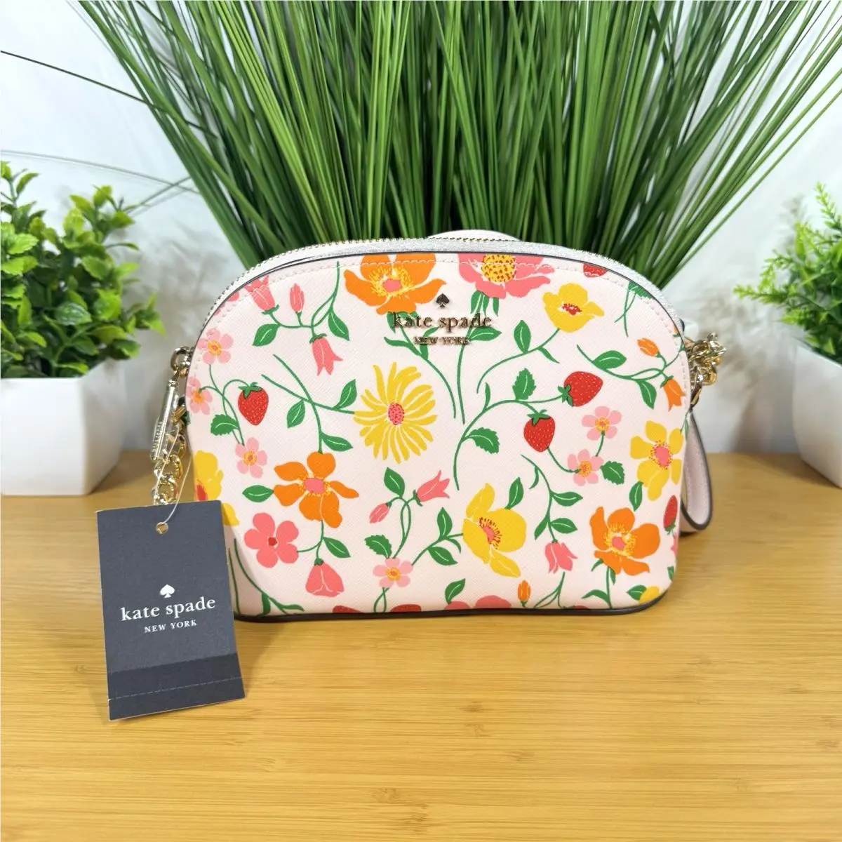 Lauryn Strawberry Vines Garden Womens Bag Crossbody Purse by Kate Spade