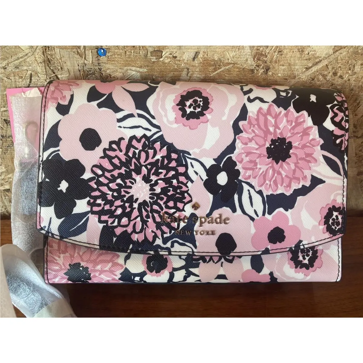 Carson Convertible Crossbody Bag Dahlia Pink Floral Purse Hand by Kate Spade