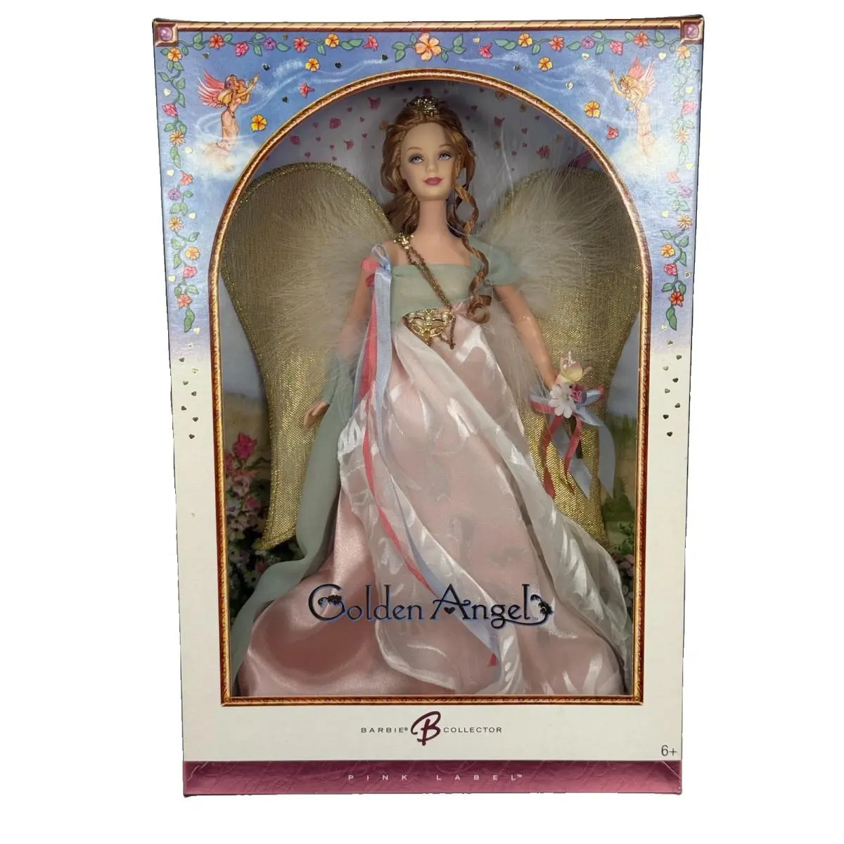 2006 Mattel Barbie Collector Pink Label Golden Angel Barbie Model J9187 Nrfb